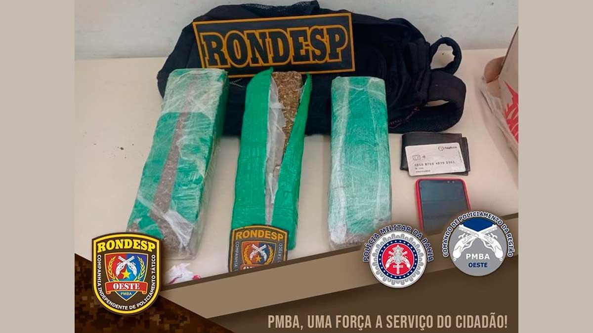 Rondesp Oeste prende indivíduo por tráfico de drogas