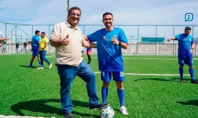 Junior Marabá e Antônio Henrique inauguram Areninha Rei Pelé em Luís Eduardo Magalhães