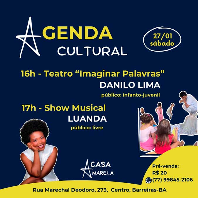 Agenda Cultural Casa Amarela