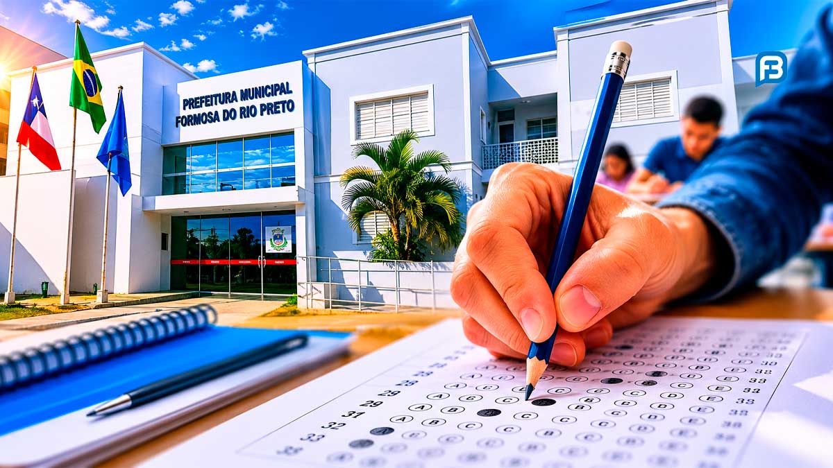Concurso Formosa do Rio Preto abre inscrições dia 2 de junho com salários de até R$ 6,7 mil