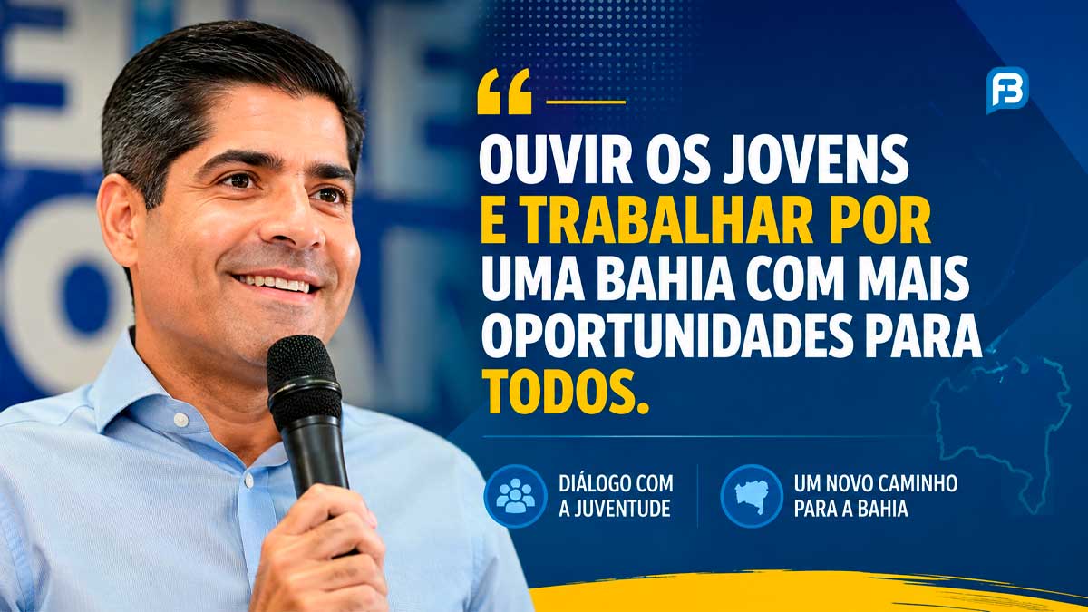 ACM Neto terá encontro com jovens e sabatina nesta quarta