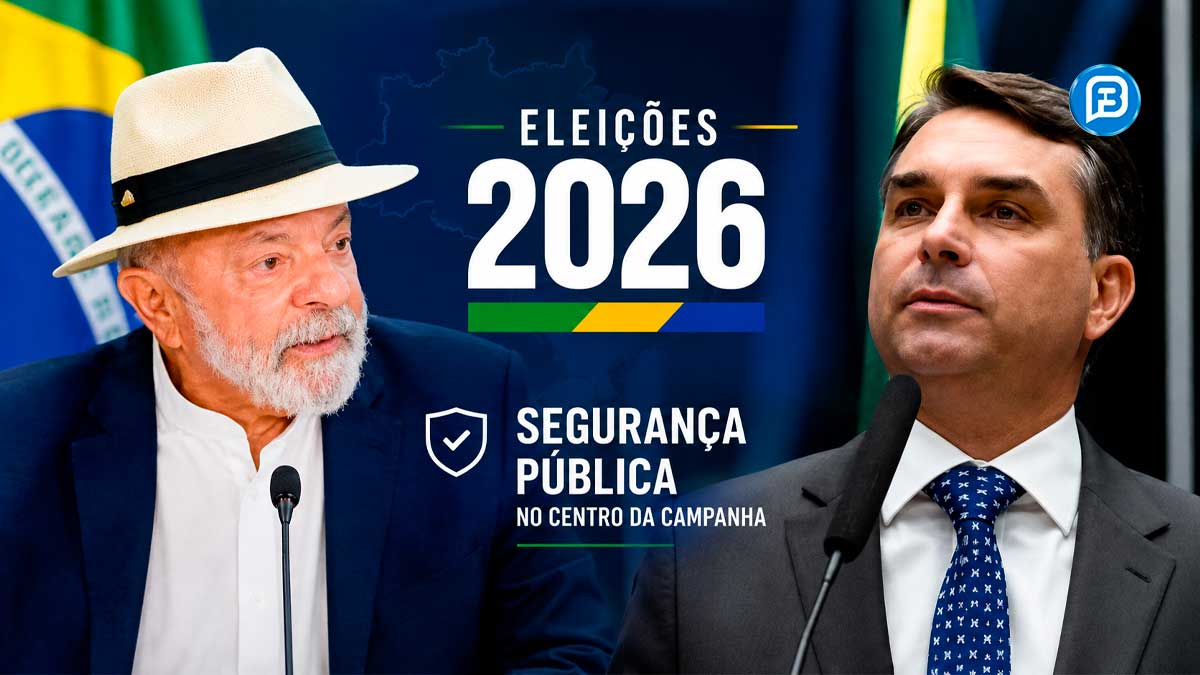 Lula e Flávio Bolsonaro abrem campanha presidencial com segurança pública entre as prioridades
