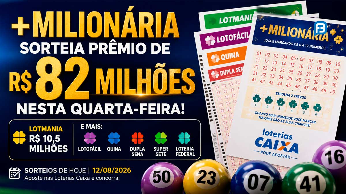 +Milionária sorteia prêmio de R$ 82 milhões nesta quarta