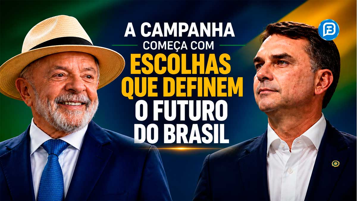Campanha começa com Lula à frente de Flávio e empate técnico no segundo turno