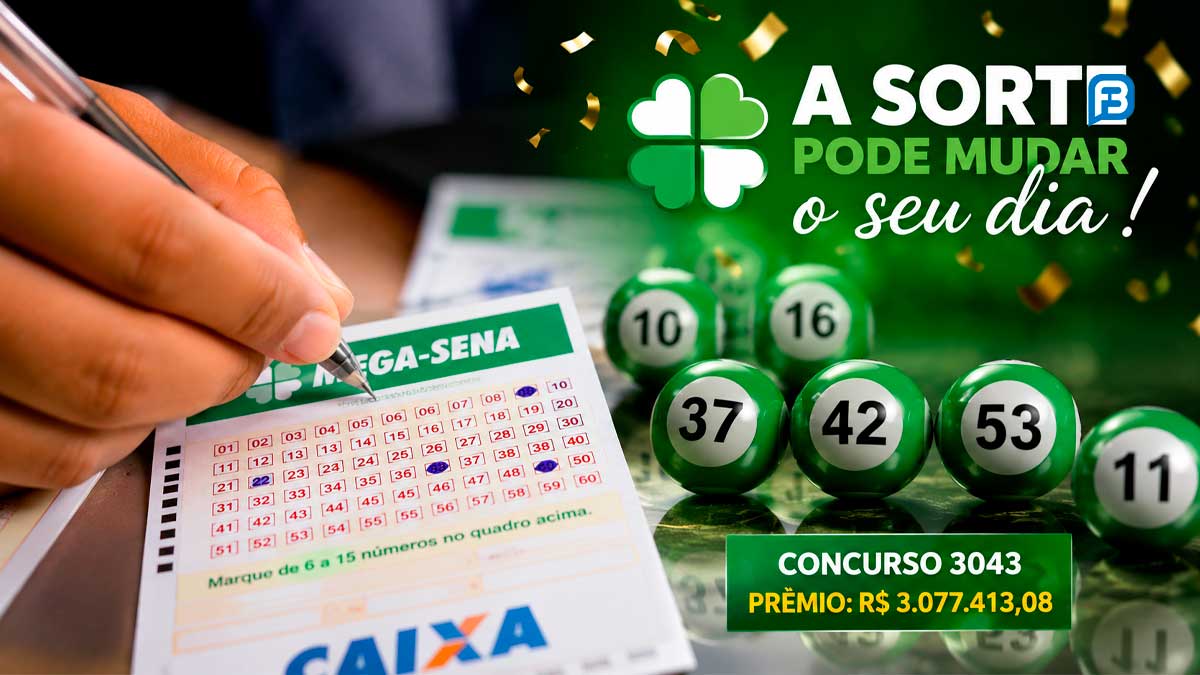 Mega-Sena faz novo milionário com prêmio de R$ 3 milhões