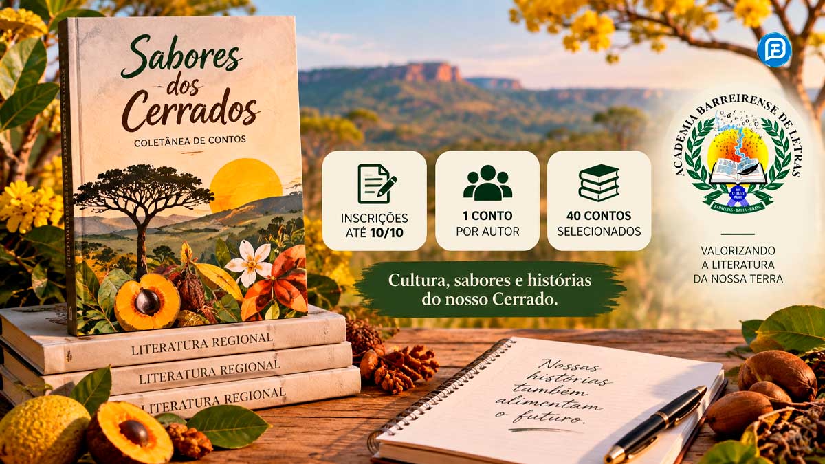 Sabores dos Cerrados selecionará 40 contos regionais