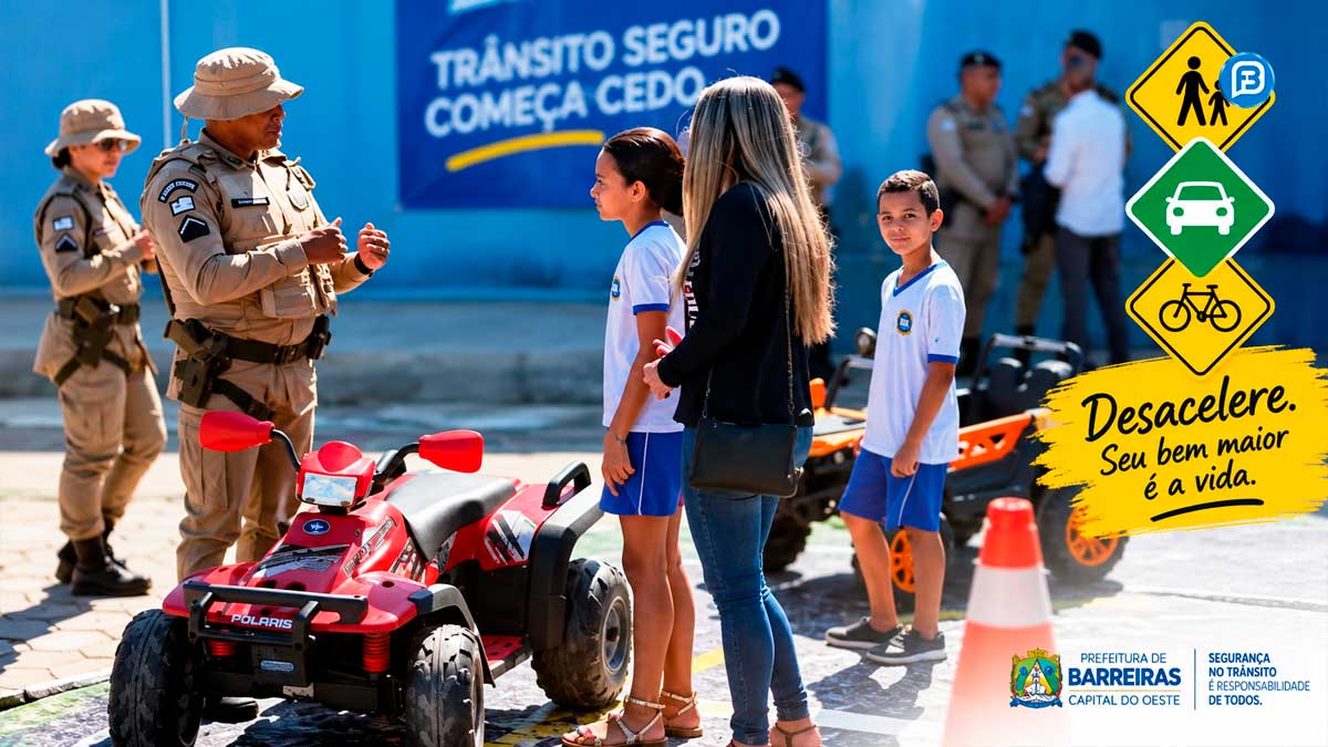 Semana Nacional do Trânsito mobiliza estudantes em Barreiras