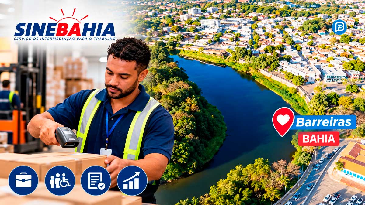SineBahia abre 128 vagas de emprego em Barreiras nesta terça