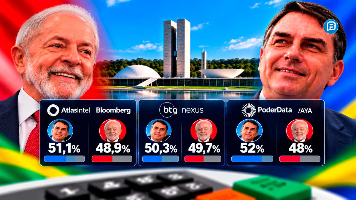 AtlasIntel, BTG/Nexus e PoderData divulgam novos números da disputa presidencial