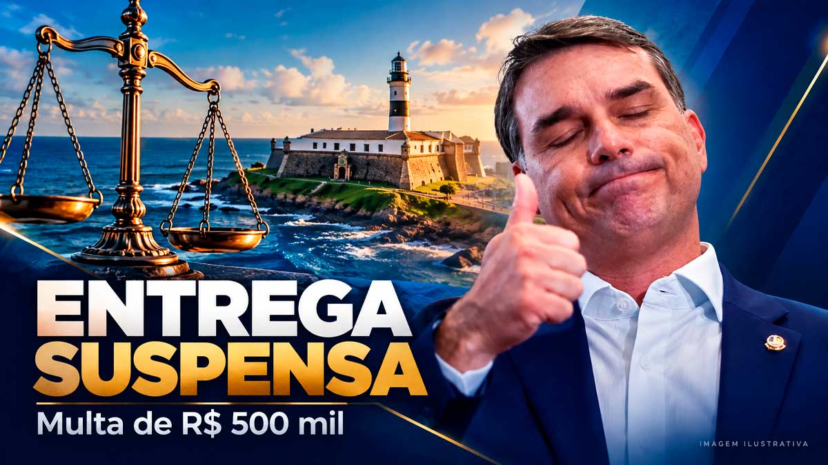 Justiça impede entrega de título a Flávio durante campanha e prevê multa de R$ 500 mil