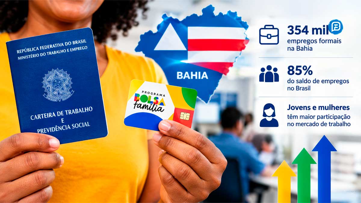 Bolsa Família tem 354 mil novos empregos na Bahia, aponta FGV