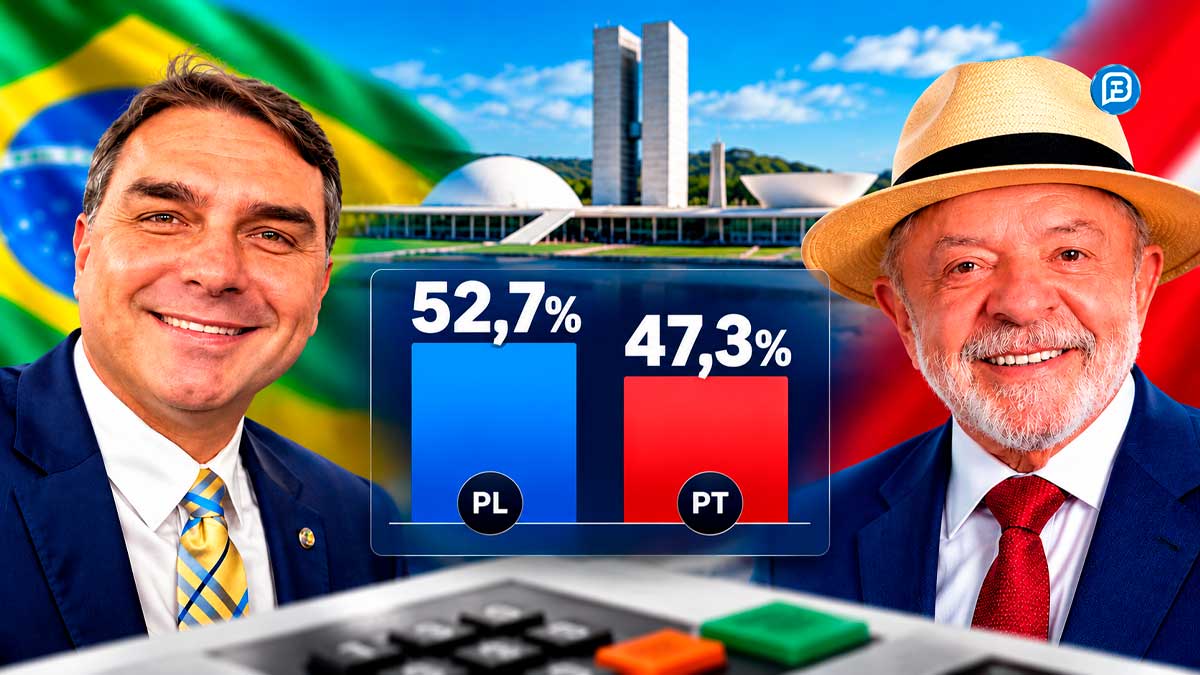 IPESPE: Flávio tem 52,7% e Lula 47,3% dos votos válidos no segundo turno