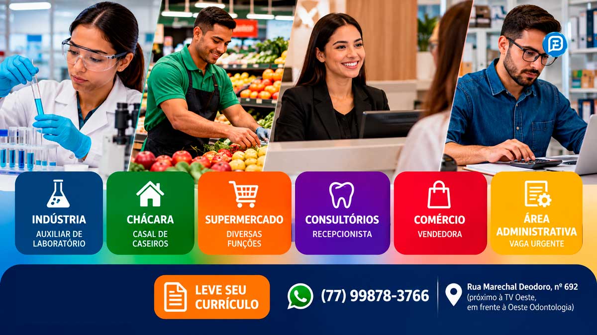 Supermercado e indústria abrem vagas de emprego em Barreiras