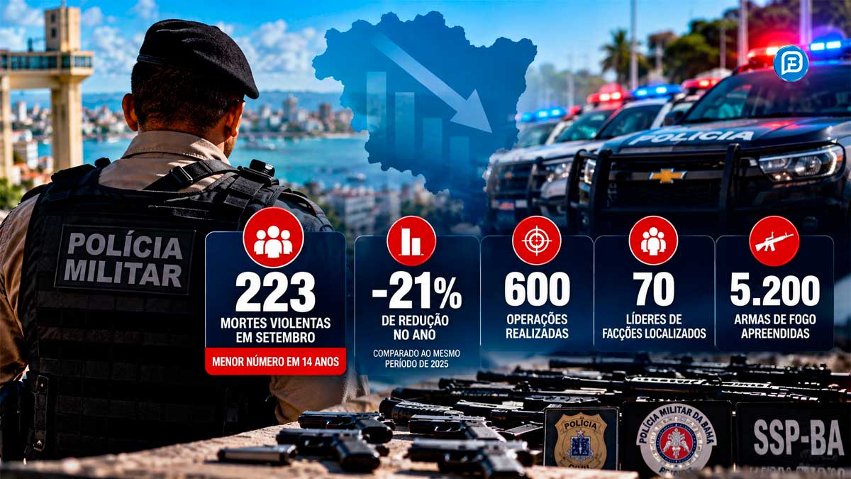 Bahia registra menor número de mortes violentas em 14 anos