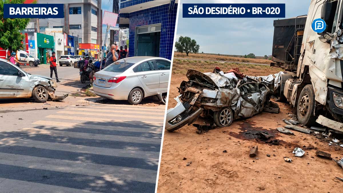 Colisões são registradas no Oeste; uma pessoa morre