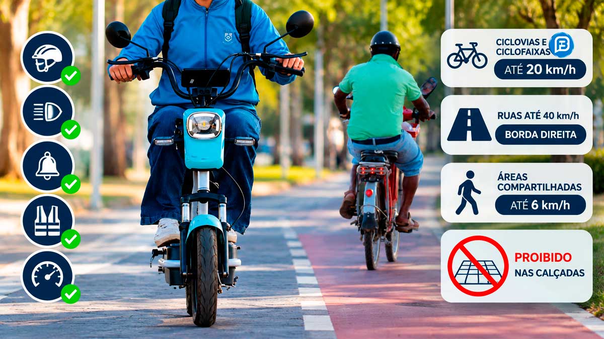 Patinetes e bicicletas elétricas têm novas regras em LEM
