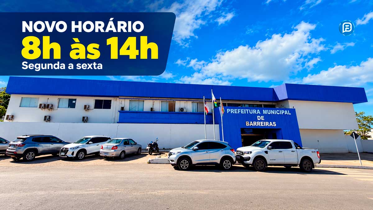 Prefeitura de Barreiras adota turno único a partir desta segunda
