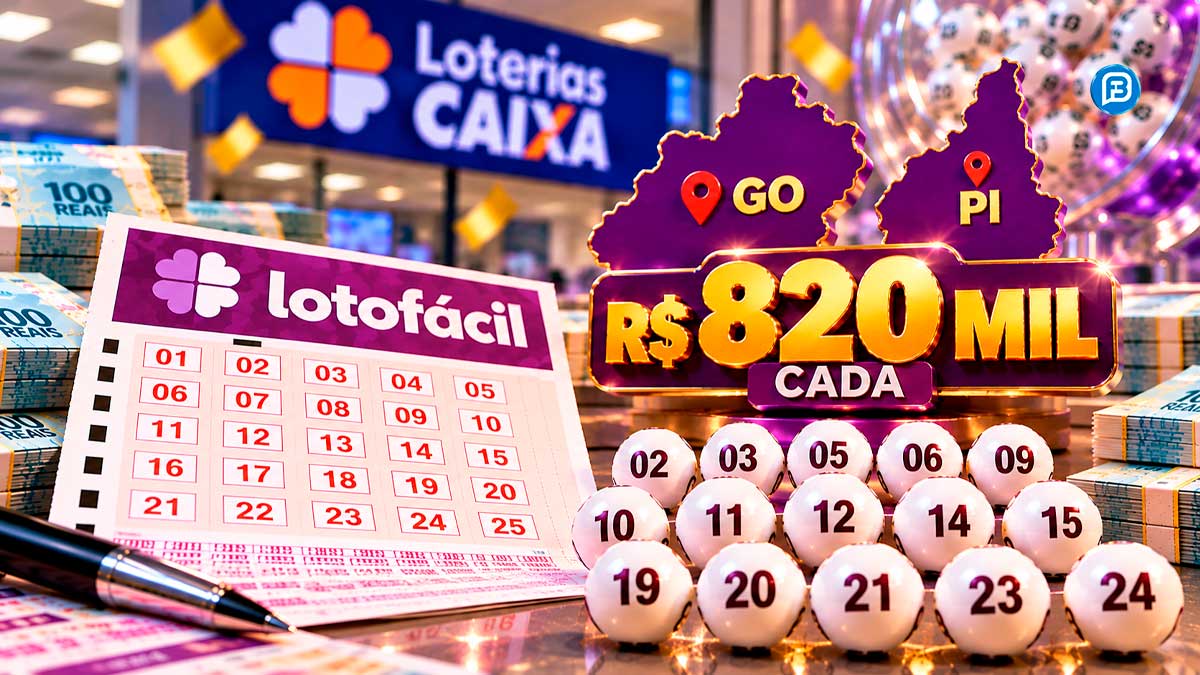Duas apostas ganham R$ 820 mil na Lotofácil; confira os resultados