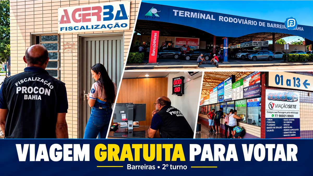 Procons fiscalizam transporte gratuito em Barreiras