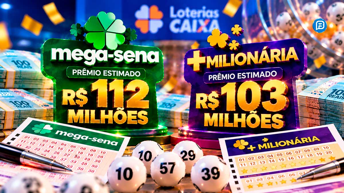 Mega-Sena e +Milionária podem pagar juntas R$ 215 milhões neste domingo