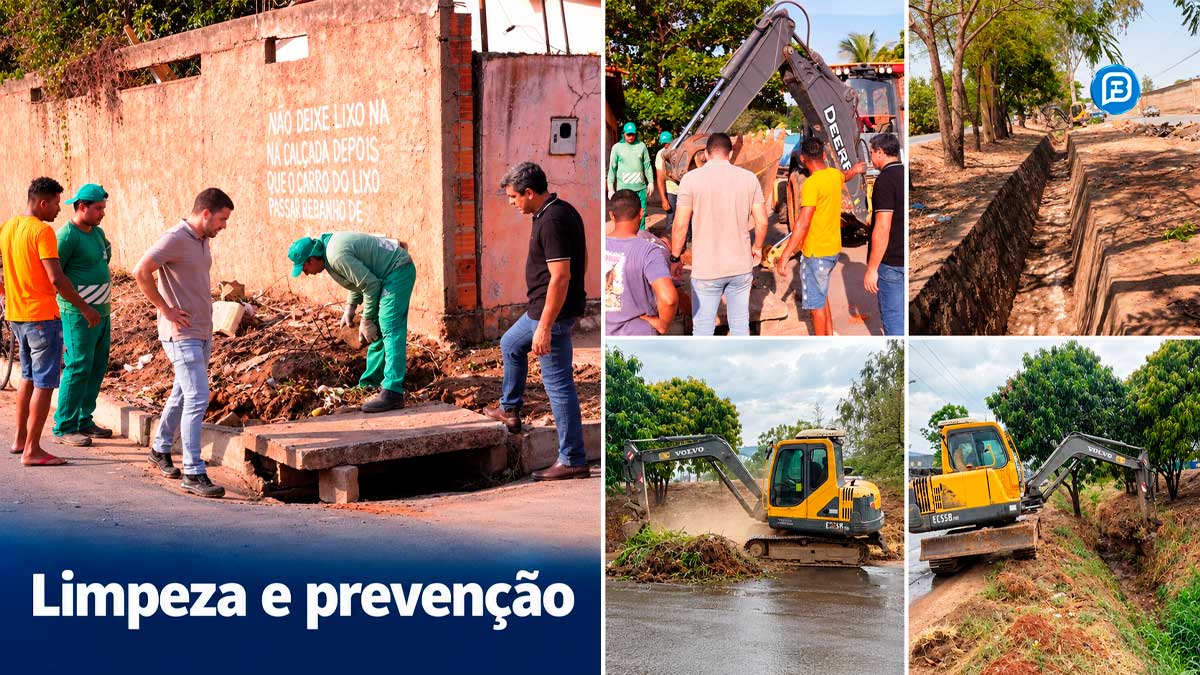 Otoniel Teixeira verifica danos do temporal em Barreiras