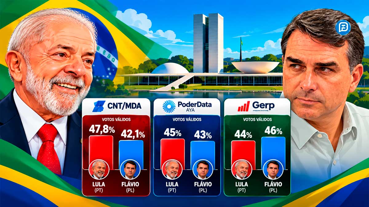 RETA FINAL: Pesquisas deste sábado mostram diferentes cenários para Lula e Flávio