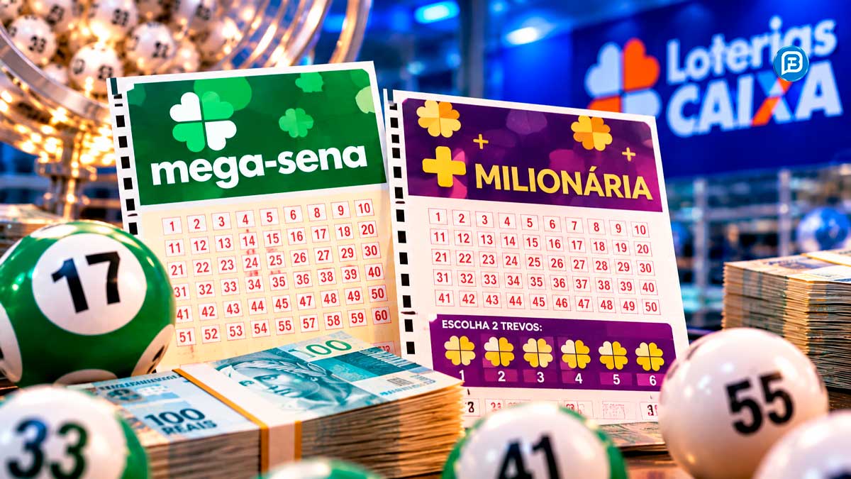 Mega-Sena de R$ 170 milhões e +Milionária de R$ 106 milhões: apostas terminam neste sábado; veja até que horas