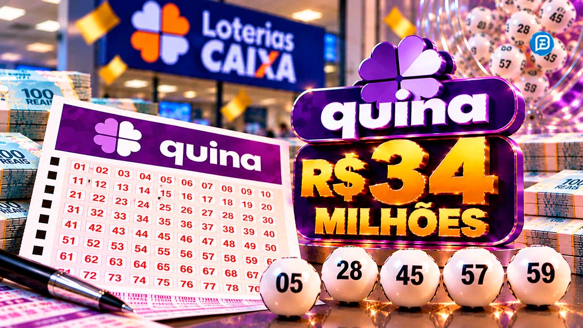 Quina pode pagar R$ 34 milhões nesta terça-feira; sorteio acontece às 21h