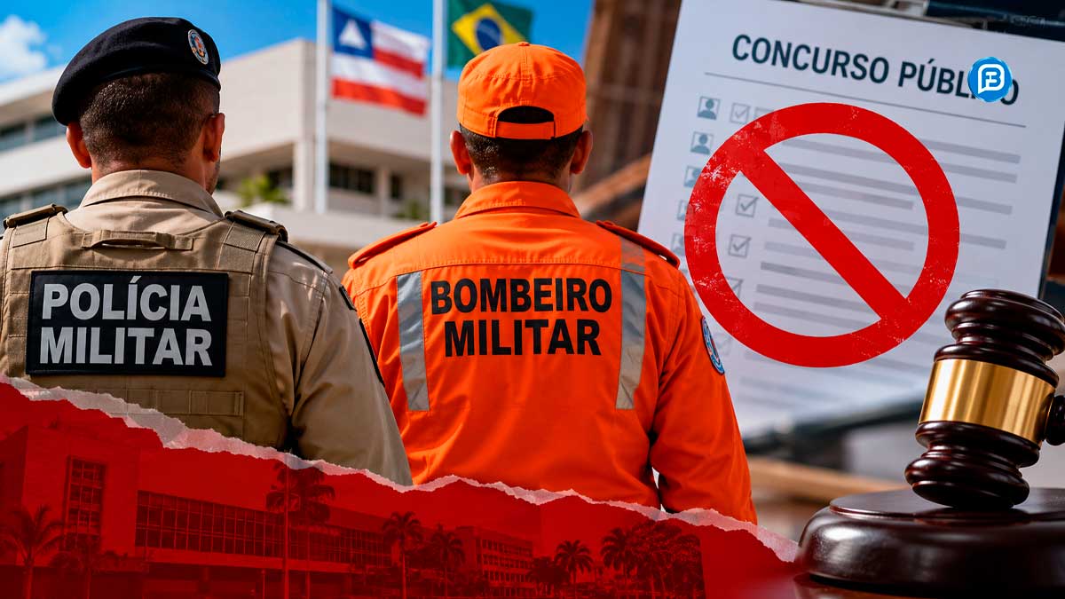Concurso da Polícia Militar e dos Bombeiros é suspenso na Bahia