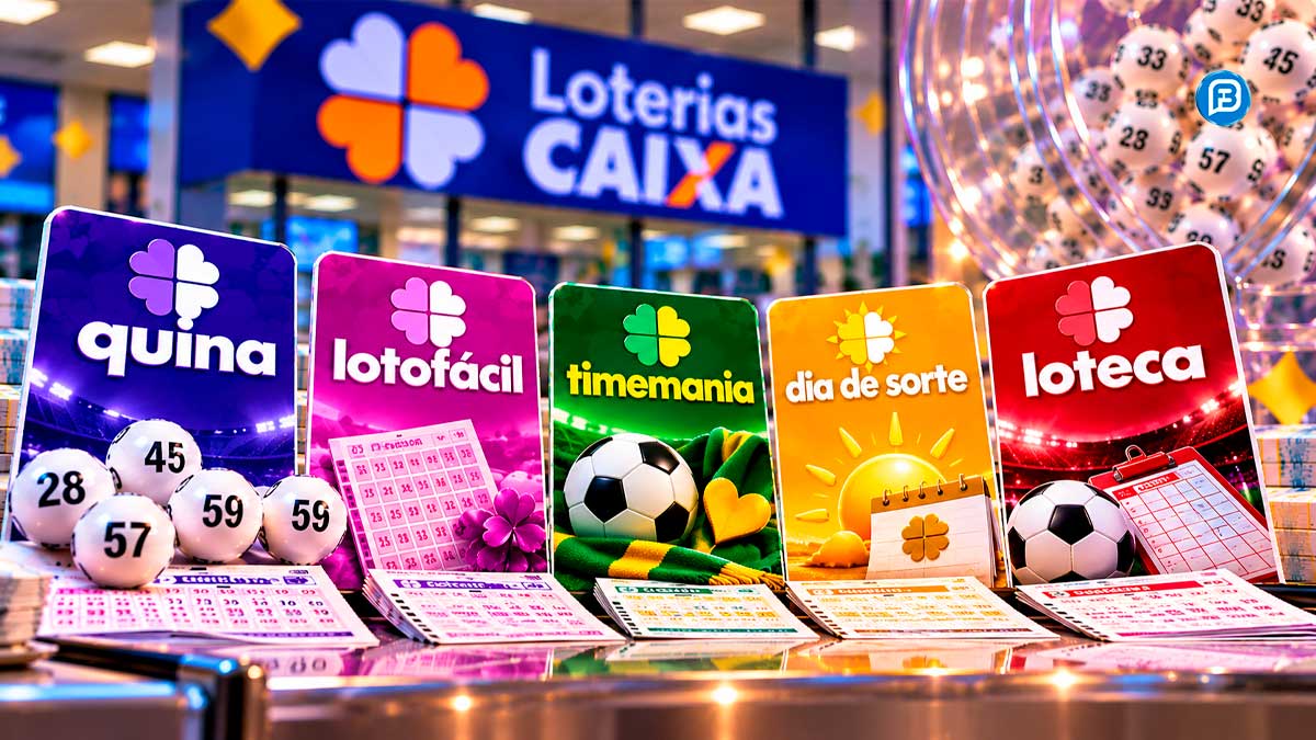Feriado altera calendário e Caixa realiza cinco sorteios nesta terça-feira